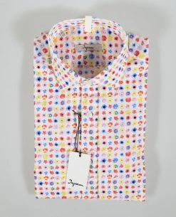 Camicia Ingram Slim Fit Fantasia Florale Multicolor Cotone Stretch -Meyer Shop 0 00399d56 1200