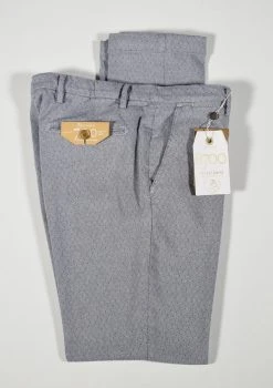 B SETTECENTO Made In Italy Pantalone Bsettecento Slim Fit In Cotone Stretch Grigio Micro Fantasia -Meyer Shop 0 03c75a29 1200