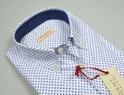 Regent By Pancaldi Camicia Pancaldi Regular Fit Disegno Stampato Azzurro -Meyer Shop 0 03cc5788 1562