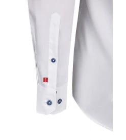 PURE SHIRT Camicia Pure Bianca Slim Ft In Puro Cotone Con Interno Collo/polso In Contrasto -Meyer Shop 0 03d5a8ec 1000