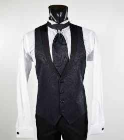 Abito Nero Slim Fit Musani Cerimonia Modello Alla Coreana -Meyer Shop 0 05e56afb 1200