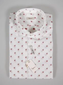 Camicia Ingram Slim Fit Bianca Con Mela Ricamata -Meyer Shop 0 08e167c0 1200