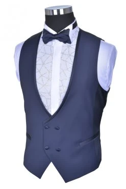 Baggi Men Smoking Blu Navy Baggi Cerimonia Slim Fit Completo Di Panciotto E Papillon -Meyer Shop 0 09c55a9c 1700