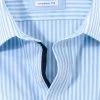 OLYMP TENDEZ Camicia A Righe Celeste Olymp Modern Fit Cotone Facile Stiro