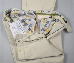 Pantalone Meyer Beige Chiaro Cotone Bio Vestibilità Perfetta
