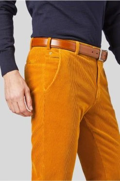 MEYER Exclusive Pantalone Terracotta Meyer In Velluto A Coste Luxury Modern Fit -Meyer Shop 0 0eb40a18 1200