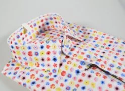 Camicia Ingram Slim Fit Fantasia Florale Multicolor Cotone Stretch -Meyer Shop 0 1096249b 1600