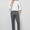 Pantalone Grigio Medio In Lana Bi-stretch M5 By Meyer Modern Fit