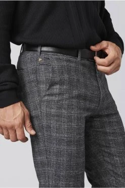MEYER Exclusive Pantalone Modern Fit Grigio Fantasia Principe Di Galles Meyer