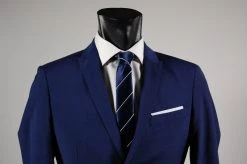 Abito Slim Fit John Barritt Blu Marine Due Bottoni Petto A Lancia