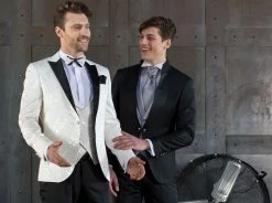 Abito Nero Musani Cerimonia Modello Coreano Slim Fit -Meyer Shop 0 1c7dd69b 1218