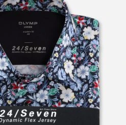 OLYMP Luxor Camicia Olymp In Jersey Maniche Corte Fantasia Floreale Modern Fit -Meyer Shop 0 1caba737 706