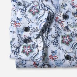 OLYMP Luxor Camicia Olymp In Cotone Bio Modern Fit Fantasia Floreale