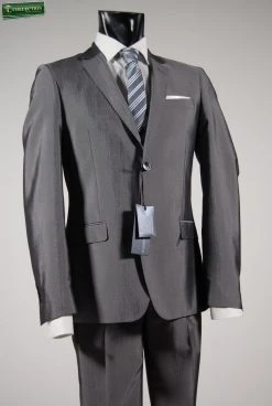JOHN BARRITT - STYLE FASHION Abito Slim Fit Grigio Lucido John Barritt -Meyer Shop 0 1e143862 1700