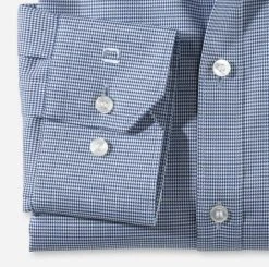 OLYMP No. Six Camicia Olymp Blu A Quadretti Super Slim Fit Cotone Stretch -Meyer Shop 0 1ed6216e 706