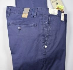 Pantalone Blu Scuro Modern Fit Sea Barrier In Cotone Stretch