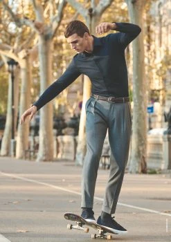 OLYMP No. Six Camicia Olymp In Jersey Bordeaux Super Slim Fit -Meyer Shop 0 22ae069e 1200 2