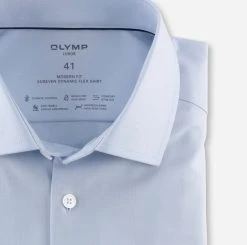 OLYMP Luxor Camicia Celeste Olymp Dynamic Flex Modern Fit -Meyer Shop 0 23b07571 1412