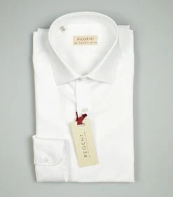 Regent By Pancaldi Camicia Bianca Slim Fit Pancaldi Puro Cotone Collo Mezzo Francese -Meyer Shop 0 2493a50f 1200