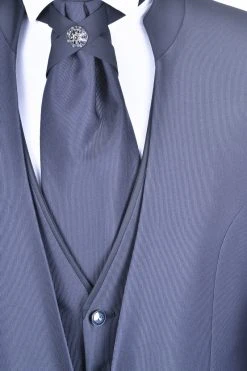 Baggi Men Abito Da Sposo Blu Alla Coreana Baggi Slim Fit -Meyer Shop 0 261e9951 1200