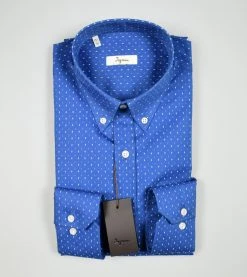 Camicia Azzurra Ingram Regular Fit Collo Button Down -Meyer Shop 0 263cc639 1200