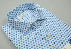 Camicia Ingram A Fantasia In Cotone Stampato Vestibilità Slim Fit -Meyer Shop 0 2777425f 1600