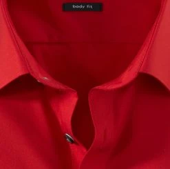 OLYMP Level Five Camicia Rossa Olymp Slim Fit Cotone Stretch -Meyer Shop 0 2a9f8aac 706
