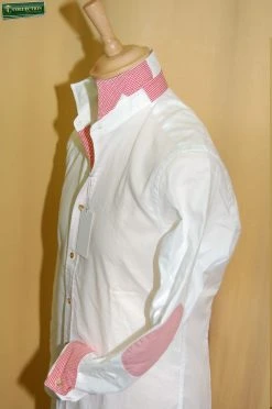 Camicia Bianca Slim Fit Con Toppe Ingram -Meyer Shop 0 2d1900f6 1700