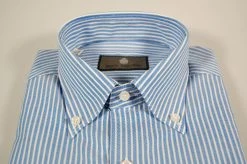 Camicia Azzurra A Righe Button Down Duca Visconti -Meyer Shop 0 2f66b8c7 1600