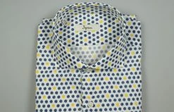 Camicia Ingram In Cotone Stampato Vestibilità Slim Fit -Meyer Shop 0 2ff2c98a 1600