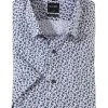 Camicia Modern Fit Maniche Corte Olymp Luxor In Cotone Facile Stiro