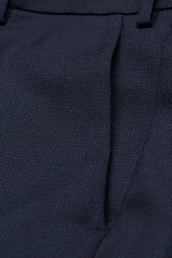 DIGEL Preference Pantalone Blu A Quadretti Digel In Pura Lana