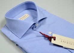 Regent By Pancaldi Camicia Azzurra Pancaldi Slim Fit Collo Francese In Puro Cotone -Meyer Shop 0 32142938 1600