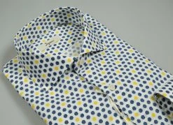 Camicia Ingram In Cotone Stampato Vestibilità Slim Fit