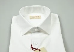 Regent By Pancaldi Camicia Bianca Pancaldi In Cotone Twill Regular Fit -Meyer Shop 0 333fe586 1600
