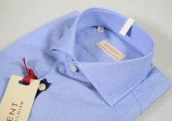 Regent By Pancaldi Camicia Slim Fit Pancaldi Celeste Micro Fantasia Collo Mezzo Francese -Meyer Shop 0 364c86a3 1600