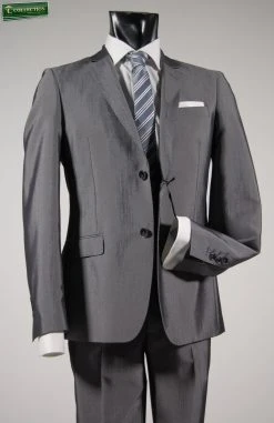 JOHN BARRITT - STYLE FASHION Abito Slim Fit Grigio Lucido John Barritt -Meyer Shop 0 368651a8 1700