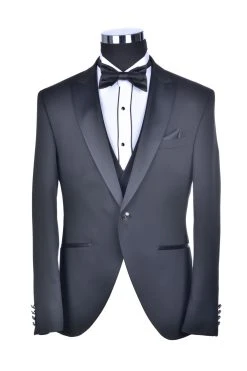 Baggi Men Smoking Nero Baggi Completo Di Panciotto E Papillon