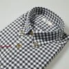 Camicia Ingram A Quadri Grigio In Flanella Button Down Modern Fit