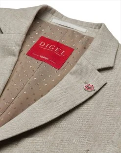 DIGEL Ceremony Vintage Abito Beige Digel Misto Lino Slim Fit -Meyer Shop 0 3817101e 867