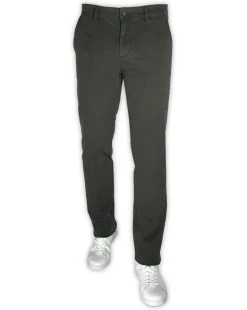 Pantalone Modern Fit Grigio Scuro Sea Barrier Cotone Stretch Operato
