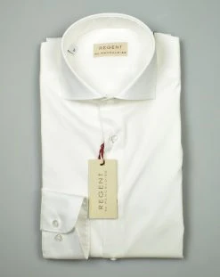 Regent By Pancaldi Camicia Pancaldi Slim Fit Bianca Cotone Stretch Collo Alla Francese -Meyer Shop 0 3a8ea6c1 1200