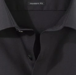 Camicia Nera Olymp Luxor Modern Fit Puro Cotone Facile Stiro -Meyer Shop 0 3b0b4ebb 706