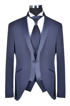 Baggi Men Abito Alla Coreana Da Sposo Blu Navy Baggi Cerimonia -Meyer Shop 0 3b3de925 1700