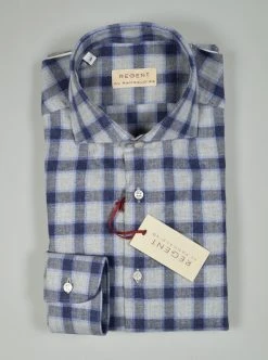 Regent By Pancaldi Camicia Slim Fit Pancaldi In Cotone Caldo Flanella Collo Francese -Meyer Shop 0 3b4fede4 1200