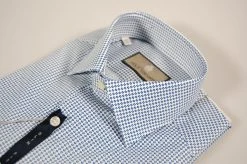 Camicia Slim Fit Micro Disegno Azzurro Duca Visconti -Meyer Shop 0 3bbd4804 1600