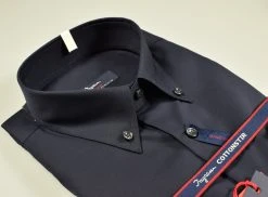 Camicia Blu Scuro Ingram Cotone No Stiro Collo Button Down -Meyer Shop 0 3cff3420 1600