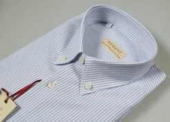 Regent By Pancaldi Camicia Pancaldi A Righe Celeste Chiaro Regular Fit -Meyer Shop 0 3d2c970e 1600