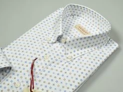 Regent By Pancaldi Camicia Regular Fit Pancaldi In Cotone Stretch Stampato
