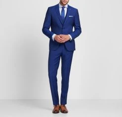 DIGEL Move Slim Fit Abito Digel Blu Royal Con Panciotto Slim Fit Lana Marzotto Super 100's -Meyer Shop 0 3da1fc5b 1600